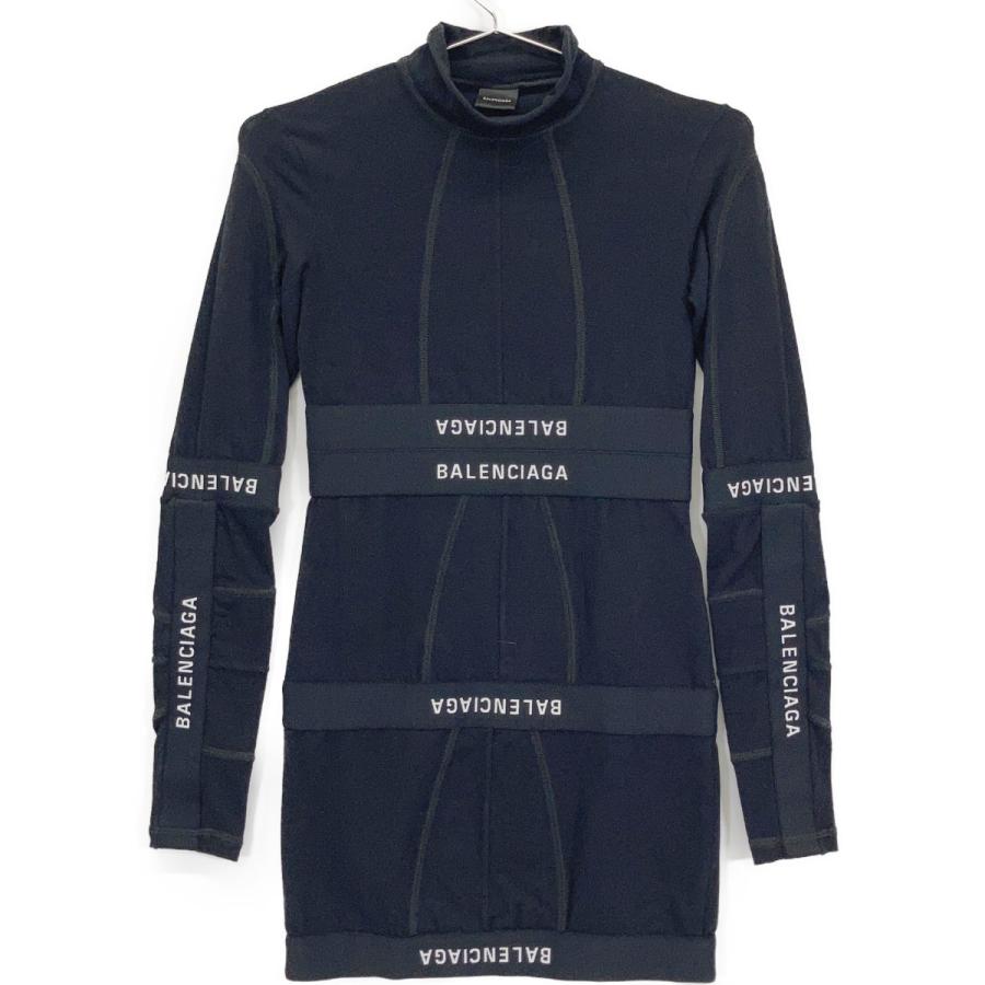 BALENCIAGA（バレンシアガ） 767077 Patched Brief Dress ブラック