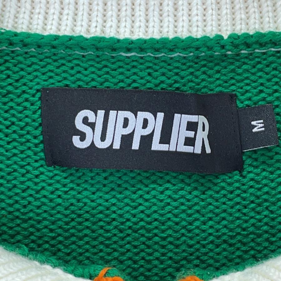 SUPPLIER サプライヤー グリーン ハーフジップ ニット トップス 