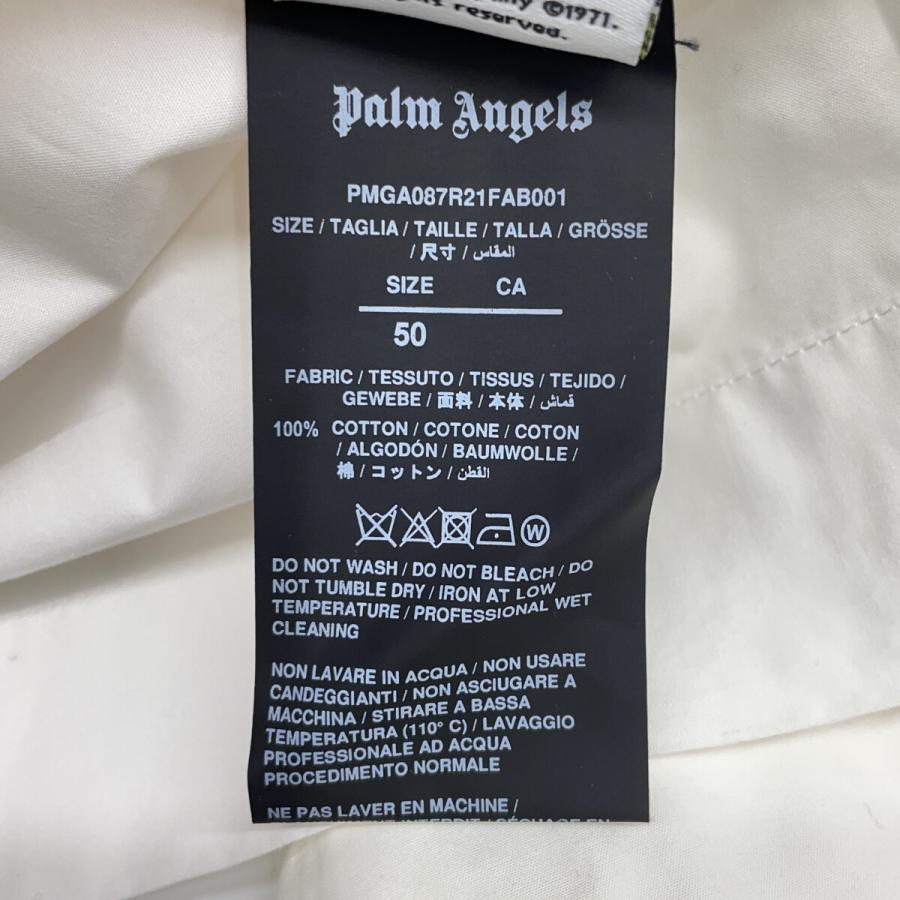 Palm Angels パームエンジェルス ホワイト ボーリングシャツ トップス