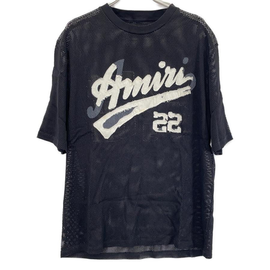 AMIRI アミリ ブラック メッシュ ゲームシャツ トップス メンズ 中古