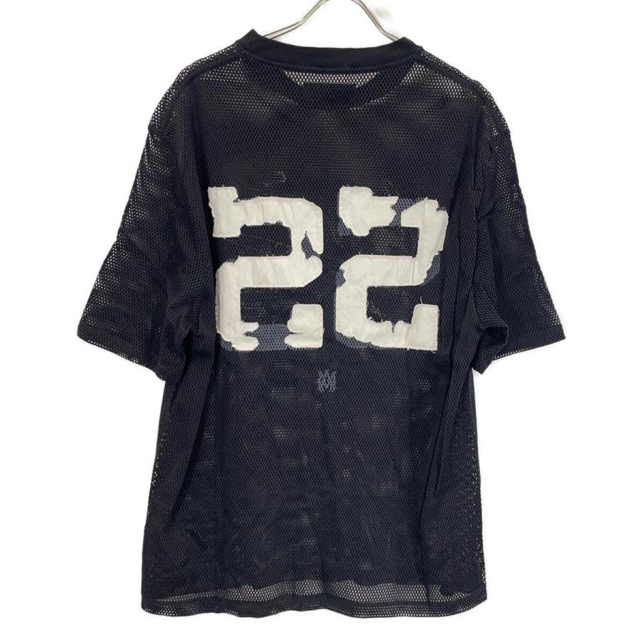 AMIRI アミリ ブラック メッシュ ゲームシャツ トップス メンズ 中古