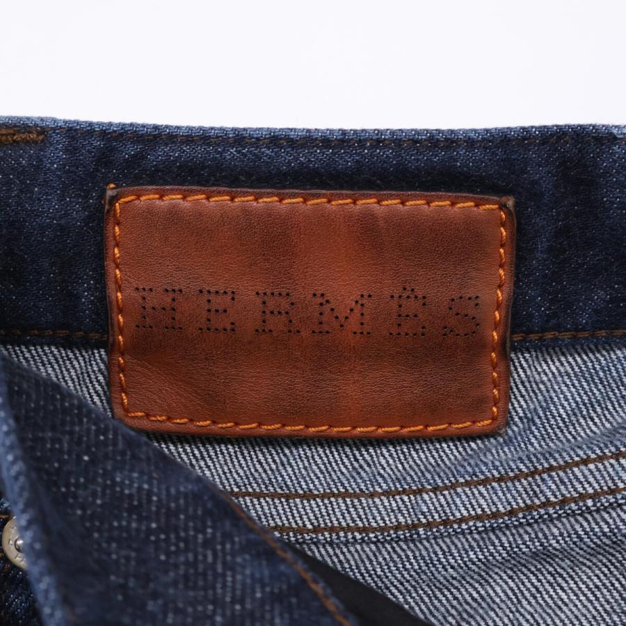 HERMES エルメス セリエボタン セルビッチ ボタンフライ デニムパンツ