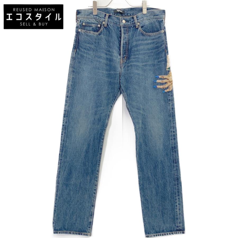 UNDER COVER アンダーカバー インディゴ UC2C4509-2 23AW ハンドビーズ加工 デニムパンツ 魔女 4 UNDERCOVER（アンダーカバー） インディゴ UC2C4509-2 23AW ハンド