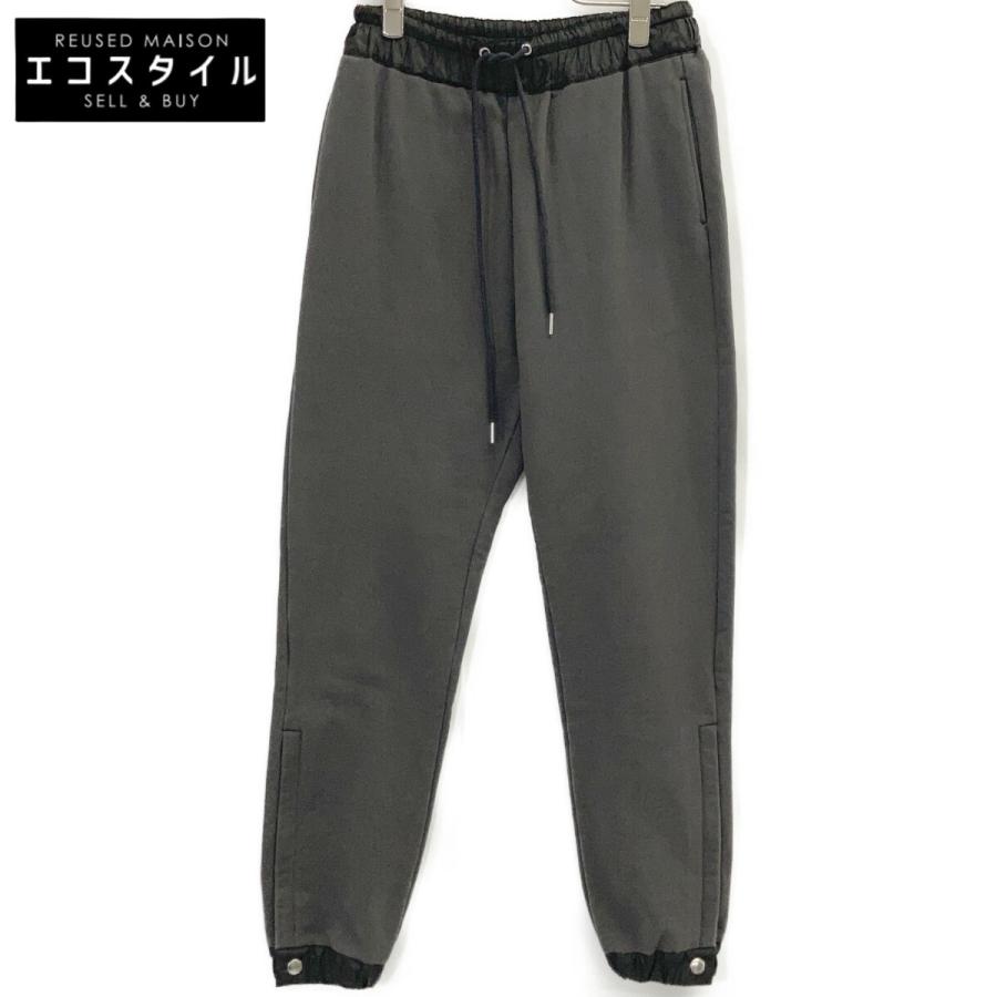 sacai スウェット チャコール サイズ1 sacai（サカイ） 切替 スウェット パンツ ジョガー SCW-097 ブラック 1