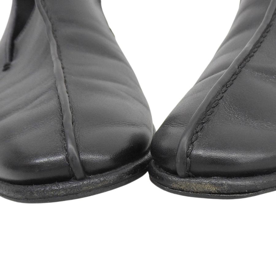 Manolo Blahnik マノロブラニク レザー ローファー シューズ メンズ ブラック 7