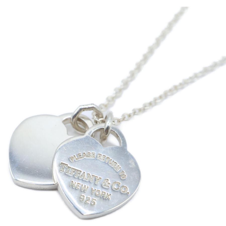 TIFFANY＆Co. ティファニー リターントゥティファニー ミニダブルハートタグ 925 2.9g シルバー ネックレス レディース_1