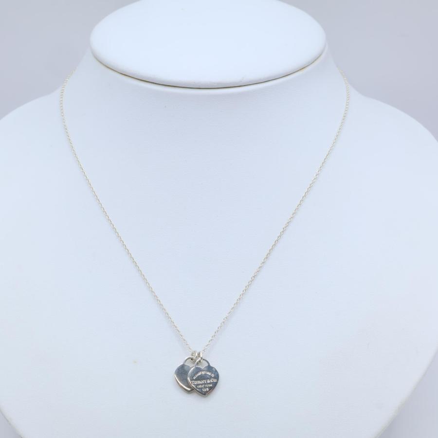 TIFFANY＆Co. ティファニー リターントゥティファニー ミニダブルハートタグ 925 2.9g シルバー ネックレス レディース_7