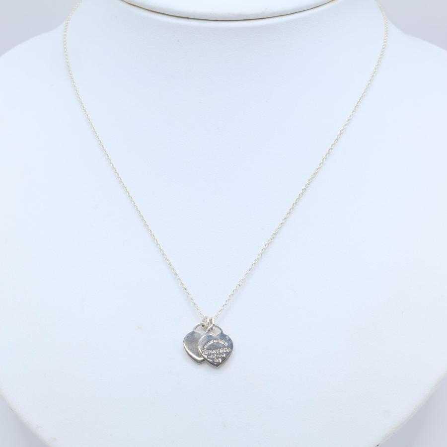 TIFFANY＆Co. ティファニー リターントゥティファニー ミニダブルハートタグ 925 2.9g シルバー ネックレス レディース_8