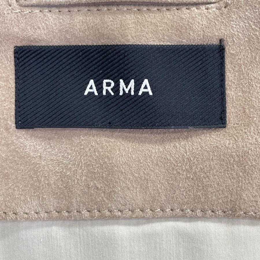 ARMA アーマ グレージュ DIDIER レザー スエード ジャケット メンズ