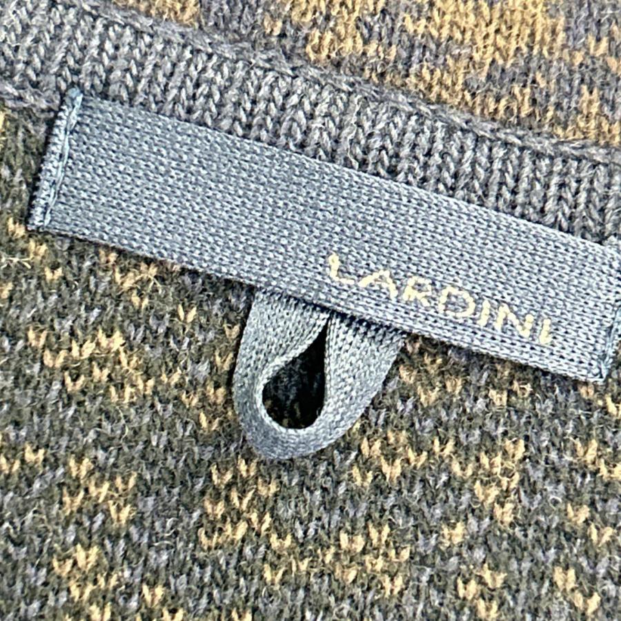LARDINI（ラルディーニ） ブラウン ジャガード ニットジャケット