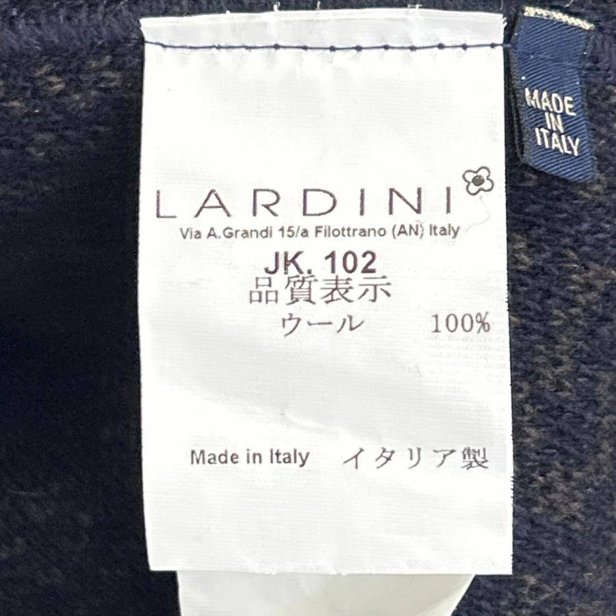 LARDINI（ラルディーニ） ブラウン ジャガード ニットジャケット