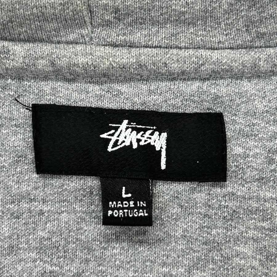 STUSSY ステューシー 118460 Double Face Label Full Zip Hoodie グレー L トップス メンズ 中古