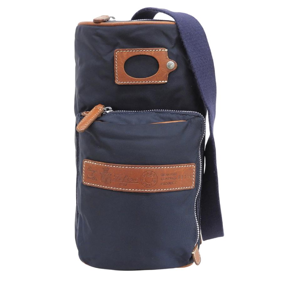【美品・格安】フェリージボディバッグ Felisi（フェリージ） 美品 ナイロン×レザー ショルダーバッグ ボディ
