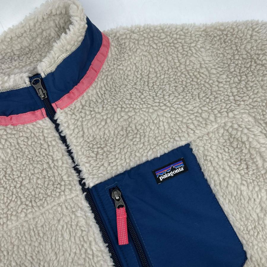 patagonia パタゴニア 65625 21年製 キッズレトロX ボアフリース XXL ベージュ X XL トップス キッズ 中古_6