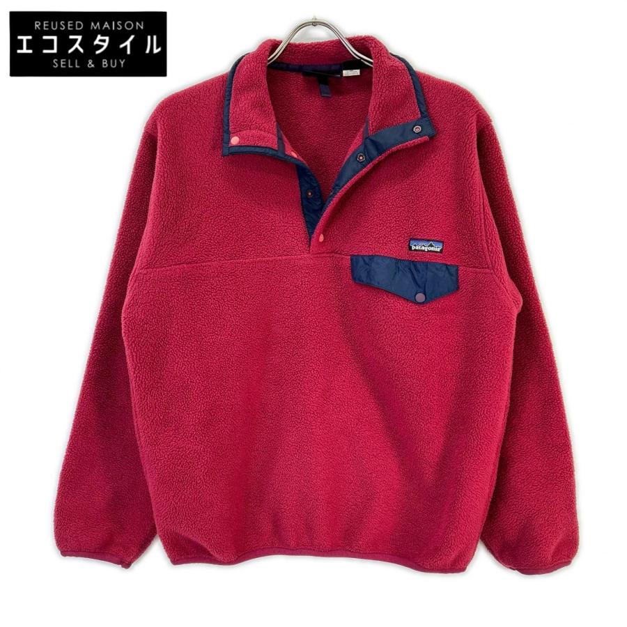 美品 米国製 90's patagonia シンチラ スナップT 濃紺 赤 patagonia（パタゴニア） 90S ジャマイカ製 レッド シンチラスナップT