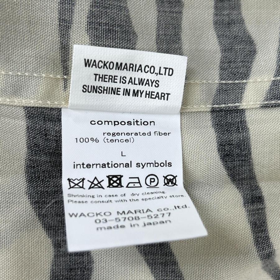 WACKO MARIA（ワコマリア） レーヨン 開襟 ゼブラ柄 長袖シャツ