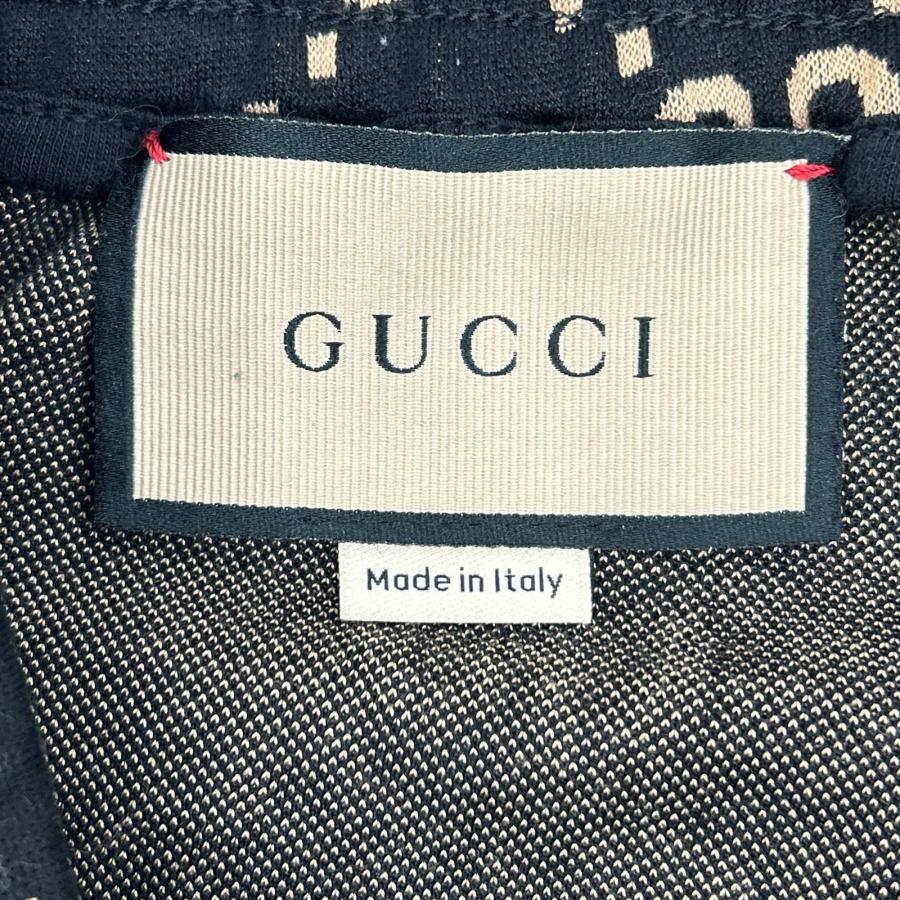 GUCCI（グッチ） 695976 GG 総柄 スウェット パンツ ブラック S