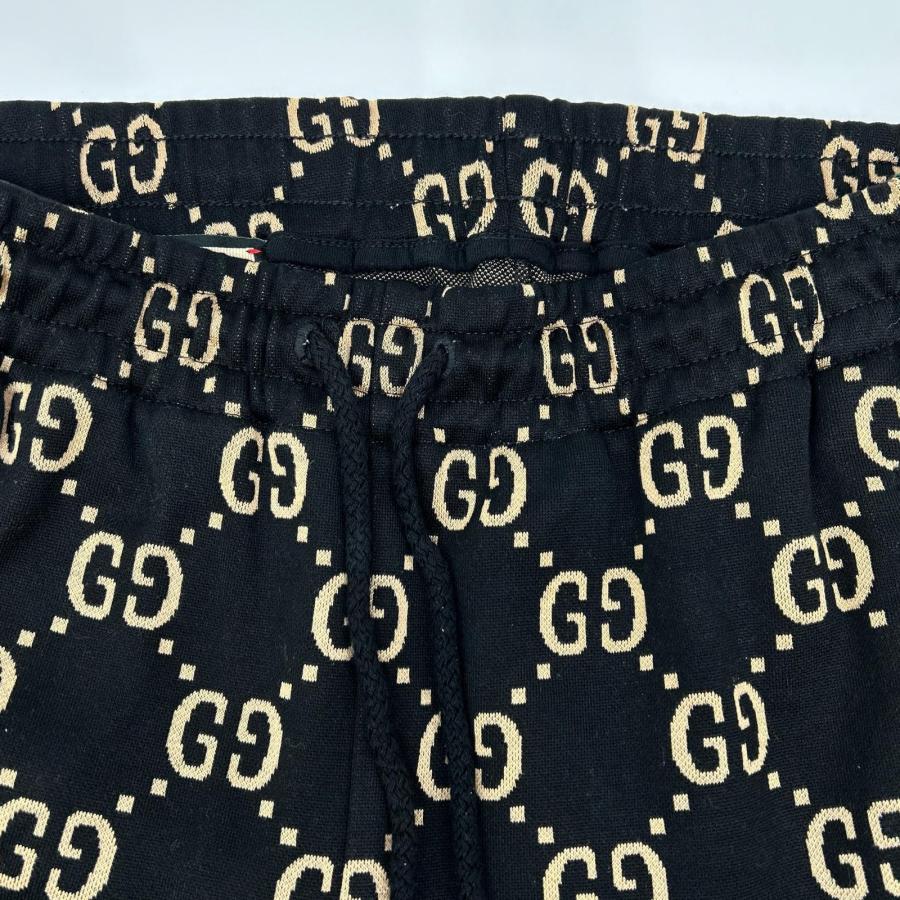 GUCCI（グッチ） 695976 GG 総柄 スウェット パンツ ブラック S