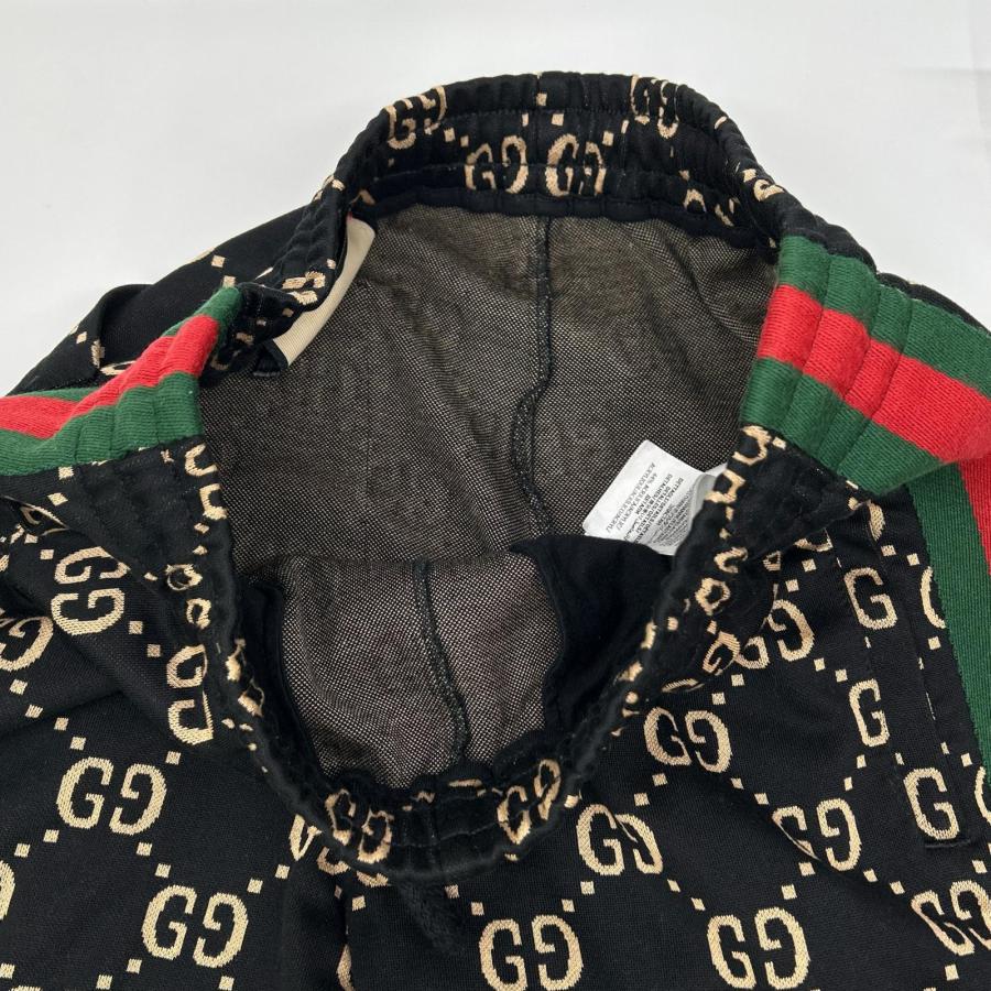 GUCCI（グッチ） 695976 GG 総柄 スウェット パンツ ブラック S