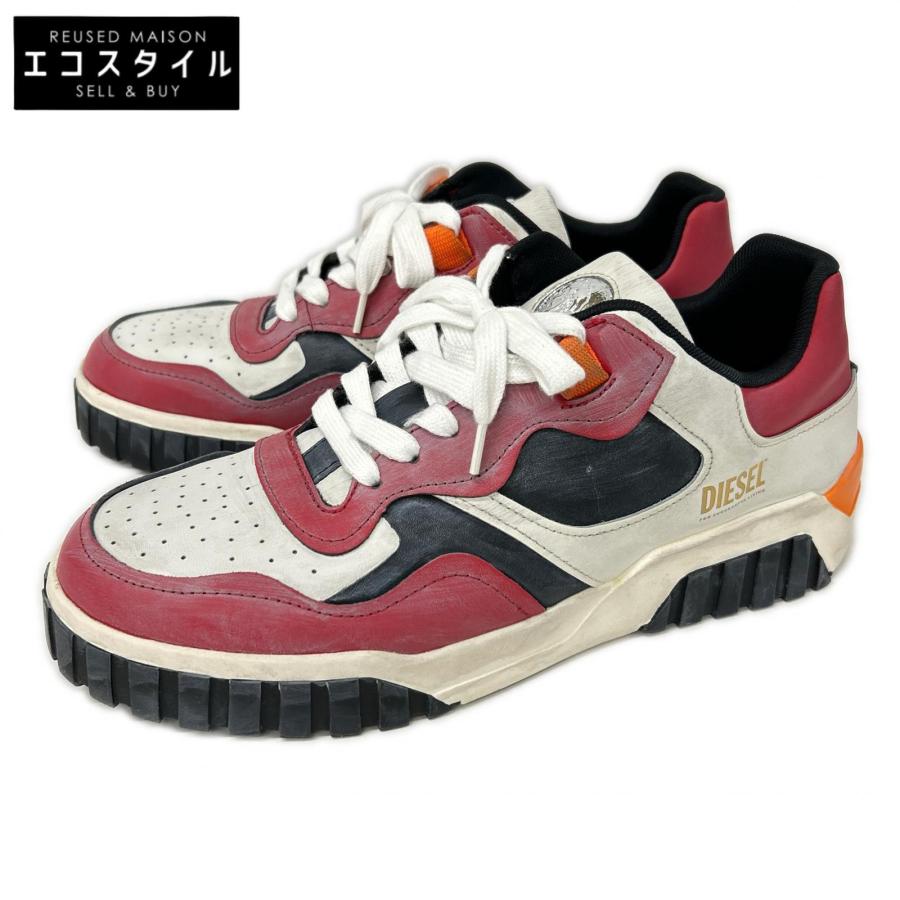 DIESEL（ディーゼル） レット×ブラック×ホワイト S-RUA LOW SK スニーカー レット×ブラック×ホワイト 28.5 シューズ ...