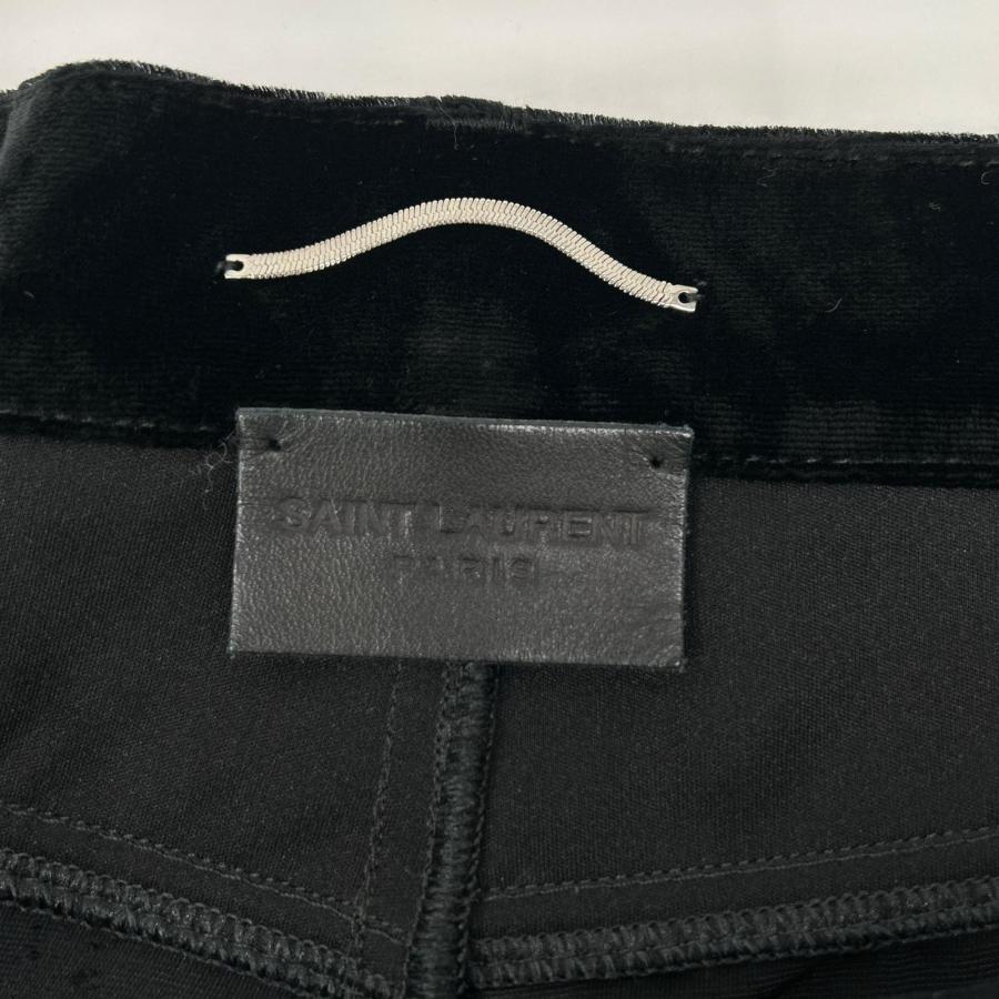 SAINT LAURENT PARIS サンローランパリ 22AW ベルベット ワイドパンツ