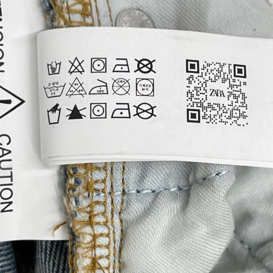 ZARA（ザラ） VINTAGE wash バギーフィット デニムパンツ インディゴ