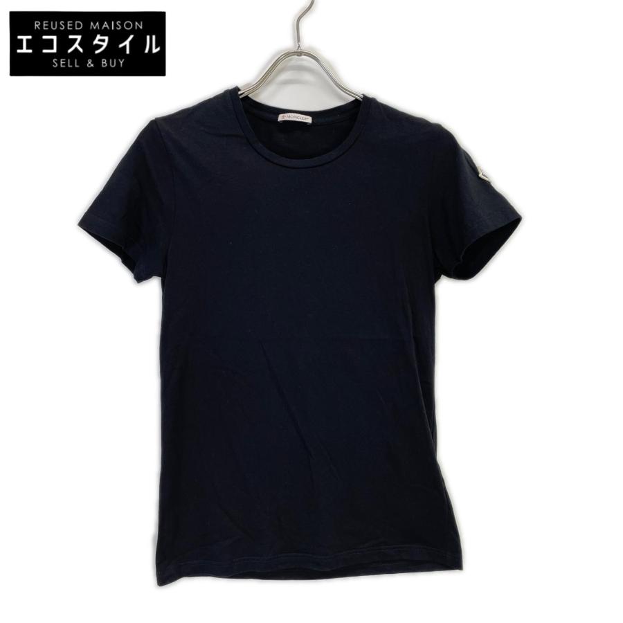MONCLER（モンクレール） 22年 MAGLIA MANICHE CORTE ブラックTシャツ