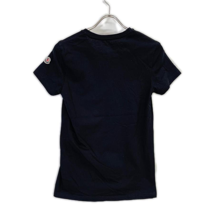 MONCLER（モンクレール） 22年 MAGLIA MANICHE CORTE ブラックTシャツ