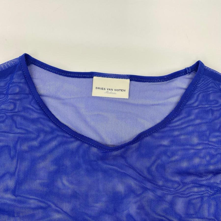 DRIES VAN NOTEN（ドリス ヴァン ノッテン） ブルー シアー素材 長袖t