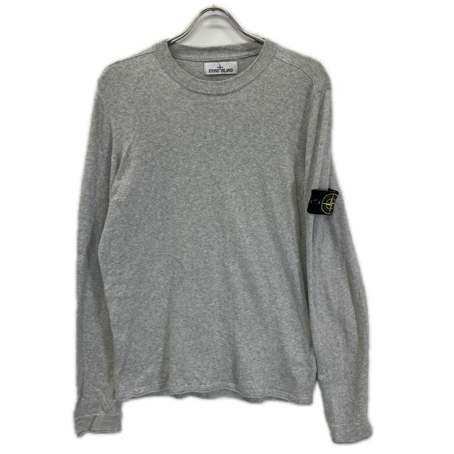 STONE  ストーンアイランド コットンニット セーター グレー STONE ISLAND（ストーン アイランド） 761553289 グレー パッチ