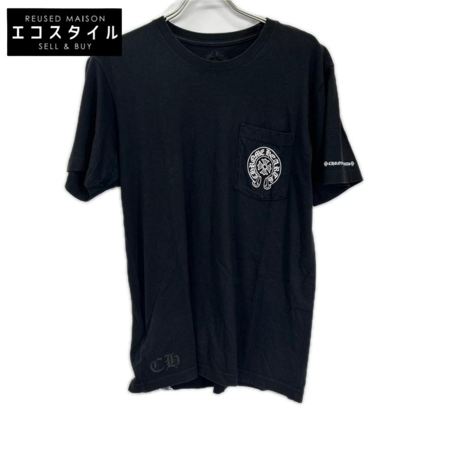 CHROME HEARTS ホースシュー 半袖 M クロムハーツ CHROME HEARTS（クロムハーツ） CH ホースシュー 半袖シャツ ブラック