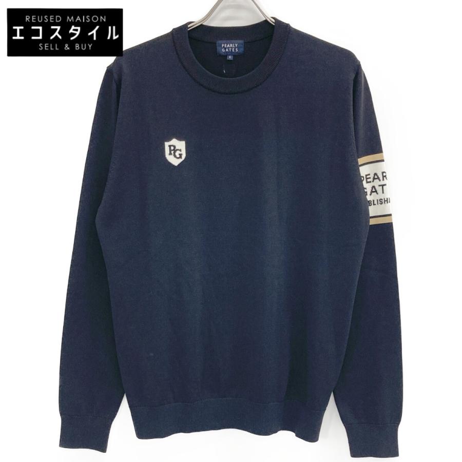 PEARLYGATES パーリーゲイツ 053-2270901 22AW 光栓ポリエステルクルー  