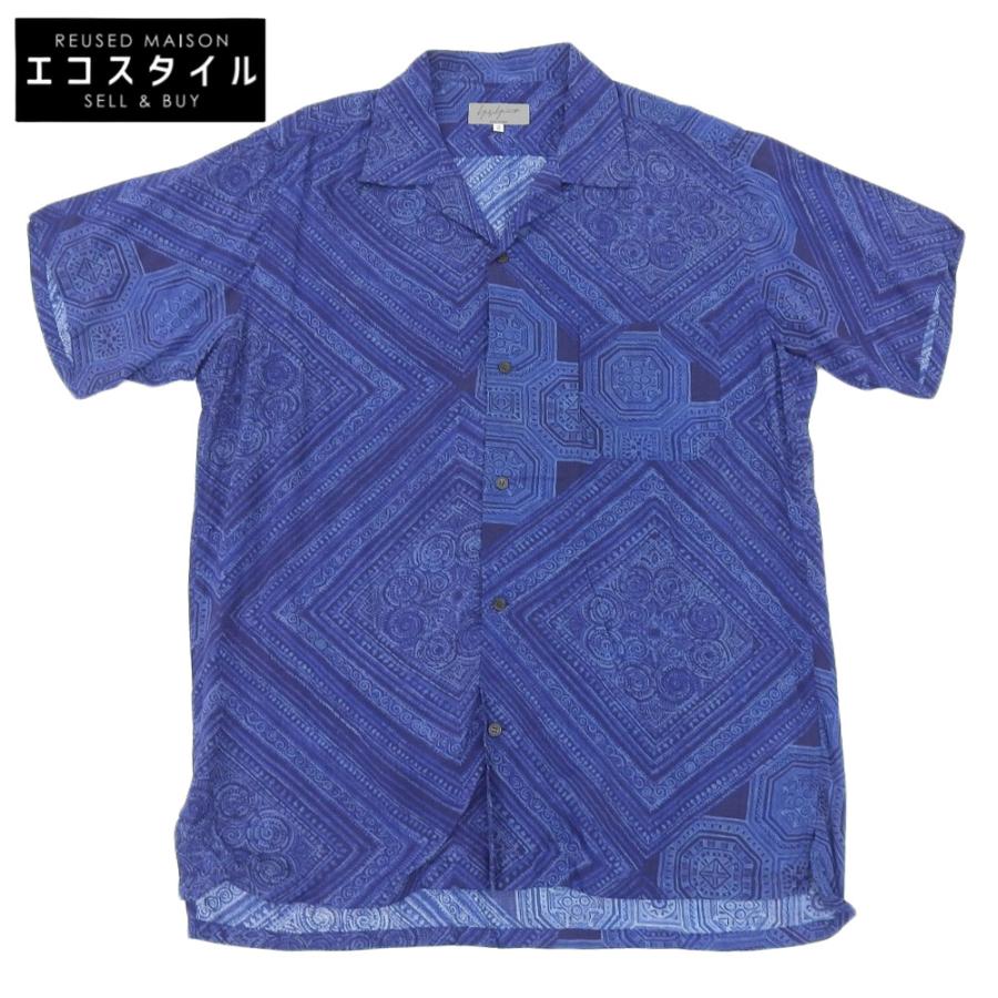 Yohji Yamamoto POUR HOMME ヨウジヤマモトプールオム 総柄開襟S Yohji Yamamoto POUR HOMME ヨウジヤマモトプールオム 総柄開襟S