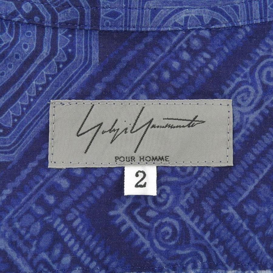 Yohji Yamamoto POUR HOMME ヨウジヤマモトプールオム 総柄開襟S Yohji Yamamoto POUR HOMME ヨウジヤマモトプールオム 総柄開襟S