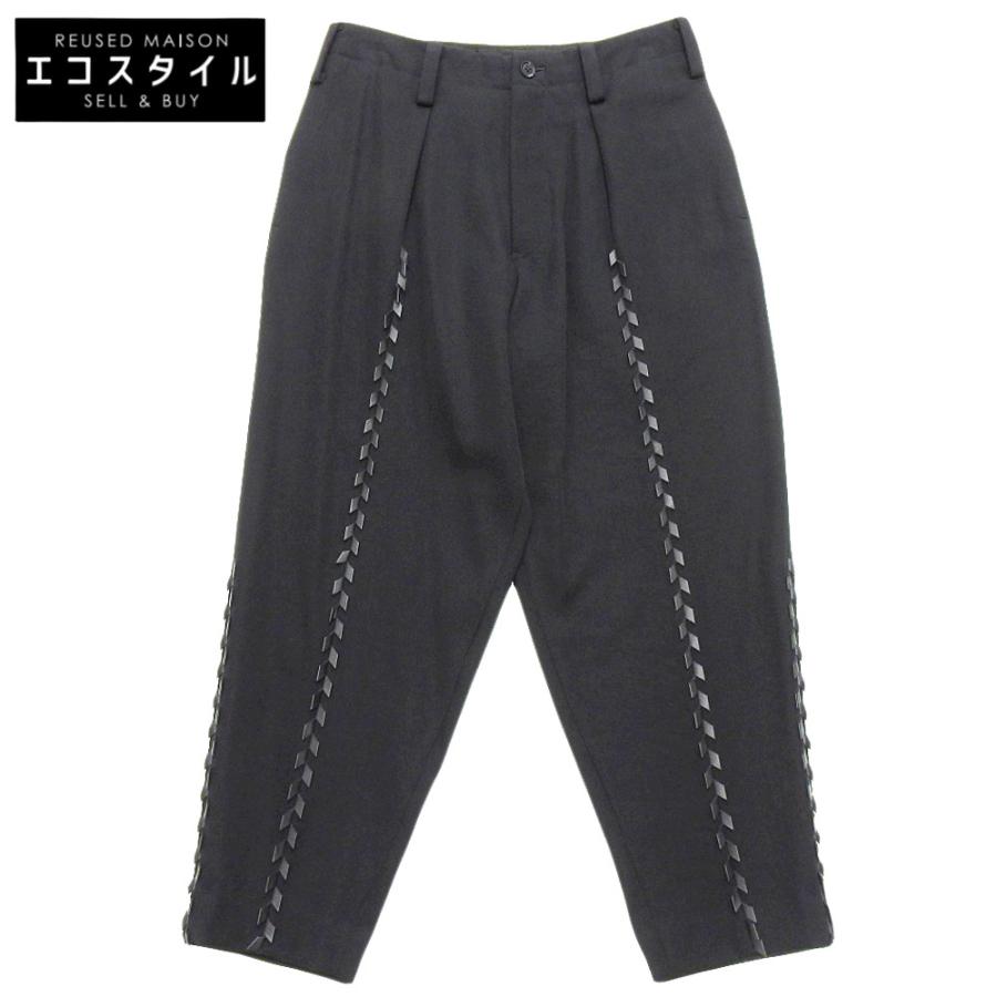 Yohji Yamamoto POUR HOMME ヨウジヤマモトプールオム レザー装飾  