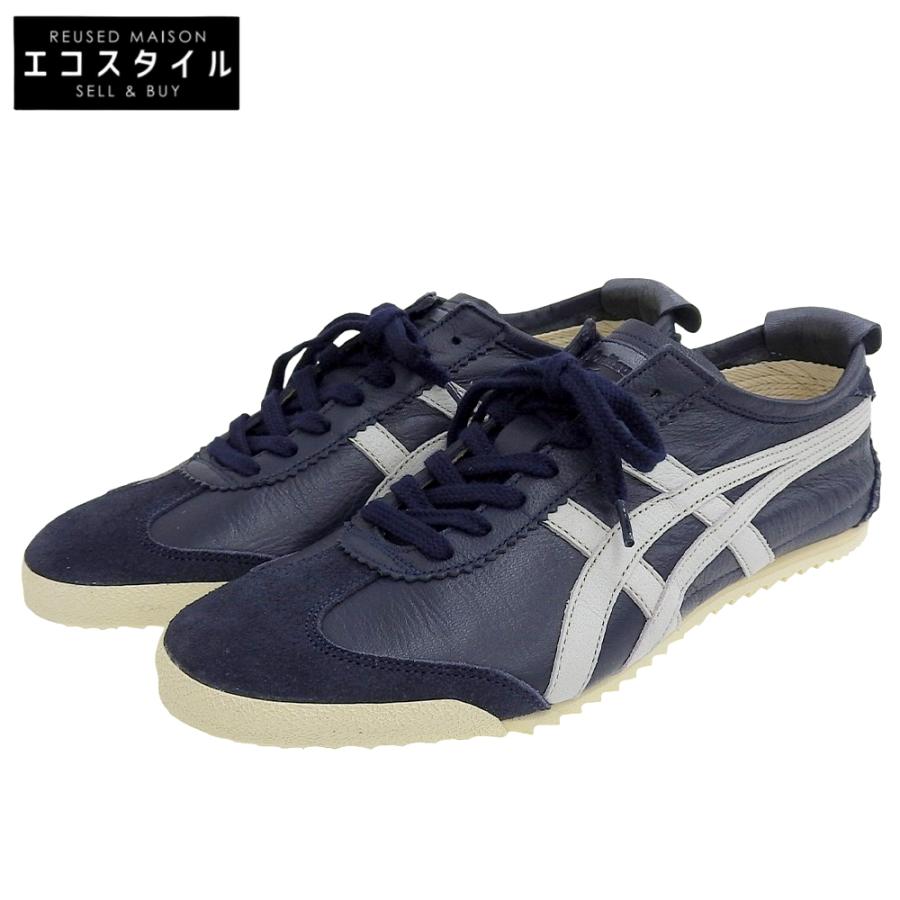 onitsuka tiger オニツカタイガー シューズ 6 1/2(US) ネイビー メンズ Onitsuka Tiger（オニツカタイガー） 未使用 NIPPON MADE メキシコ66