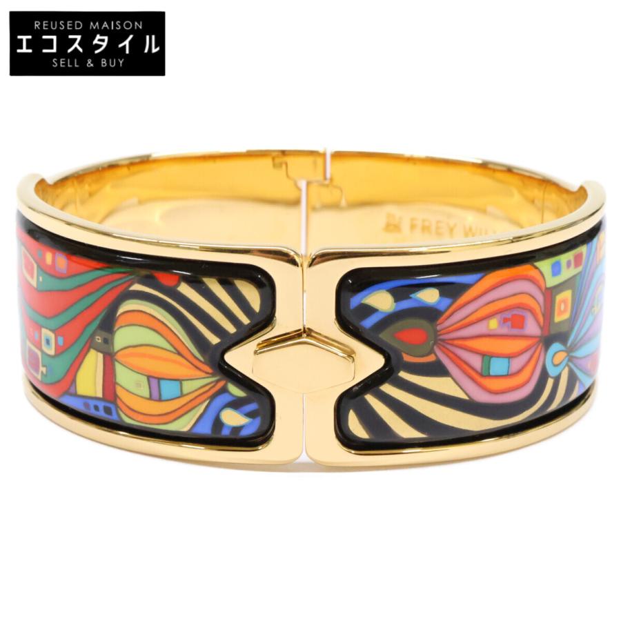 超美品 FREYWILLE フライヴィレ ミカレラフレイ バングル 七宝 美品 FREY WILLE フライヴィレ エナメル彩七宝焼き バングル
