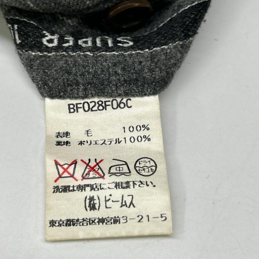 BEAMS F ビームスエフ BF028F06C グレー ストライプ3Bシングルスーツ グレー 97 スーツ セットアップ ウール メンズ 中古_10