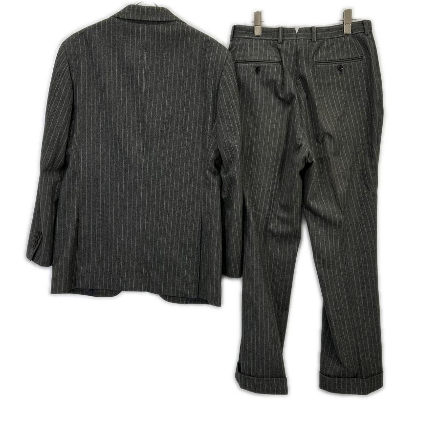 BEAMS F ビームスエフ BF028F06C グレー ストライプ3Bシングルスーツ グレー 97 スーツ セットアップ ウール メンズ 中古_2