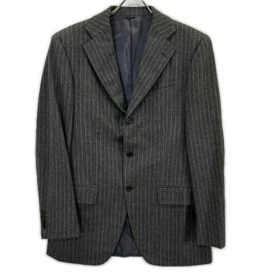 BEAMS F ビームスエフ BF028F06C グレー ストライプ3Bシングルスーツ グレー 97 スーツ セットアップ ウール メンズ 中古_3