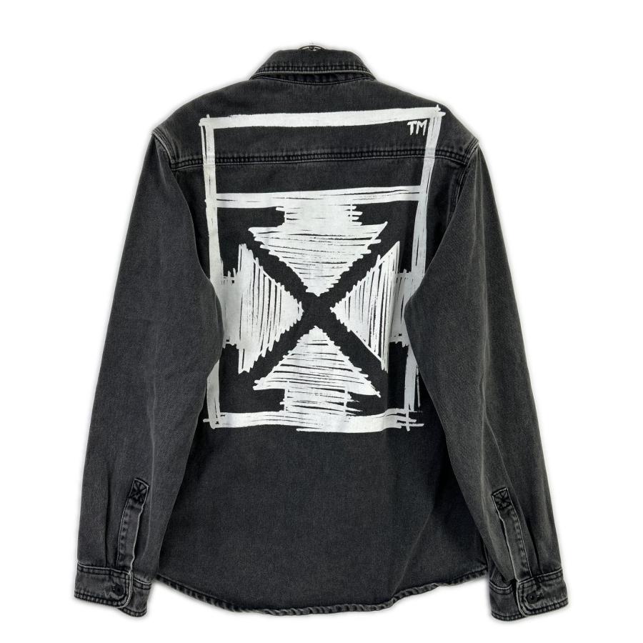 OFF-WHITE オフホワイト OMYD027F21DEN002 デニムジャケット ブラック