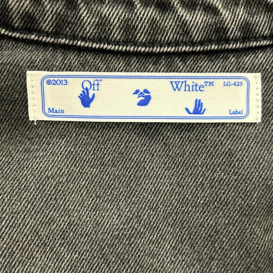 OFF-WHITE オフホワイト OMYD027F21DEN002 デニムジャケット ブラック