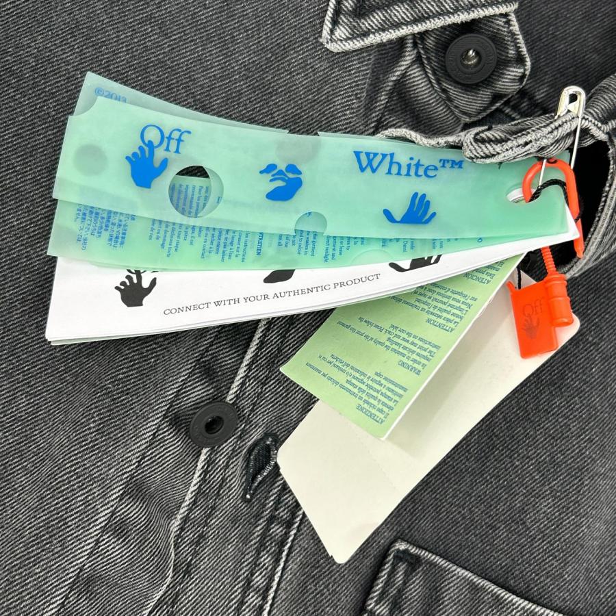OFF-WHITE オフホワイト OMYD027F21DEN002 デニムジャケット ブラック