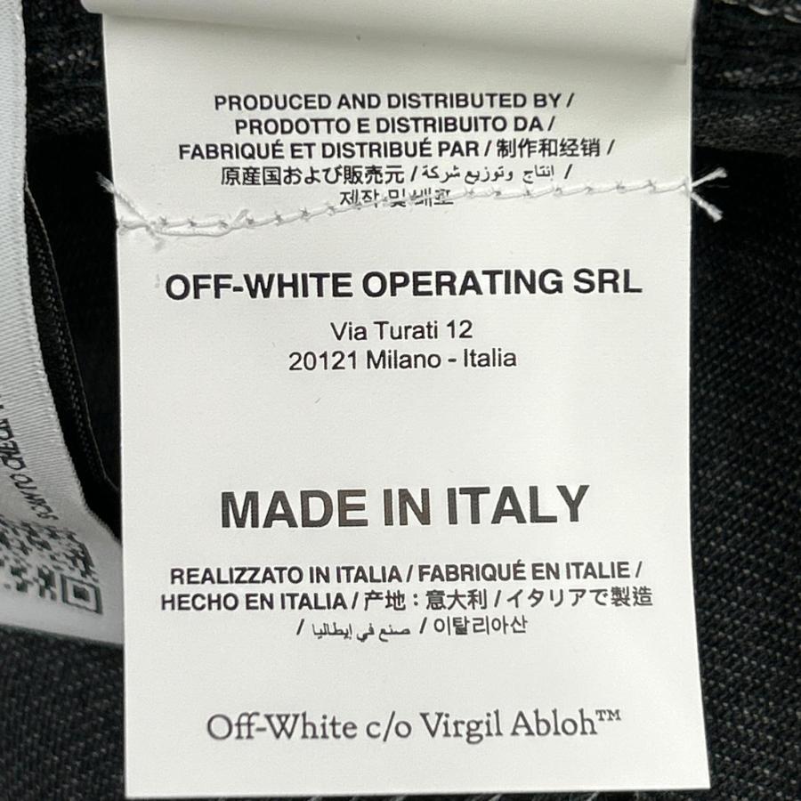 OFF-WHITE オフホワイト OMYD027F21DEN002 デニムジャケット ブラック