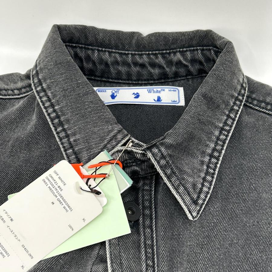 OFF-WHITE オフホワイト OMYD027F21DEN002 デニムジャケット ブラック