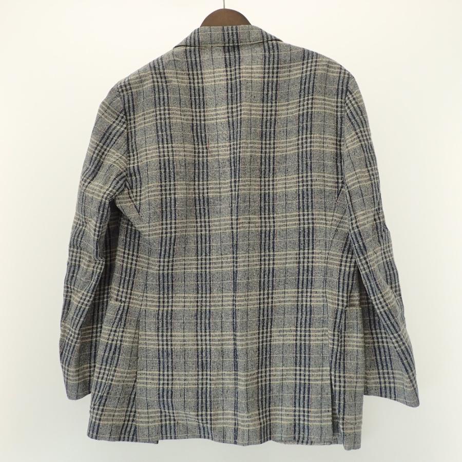 LARDINI 美品/国内正規 ラルディーニ JC32526AQ チェック シルク 