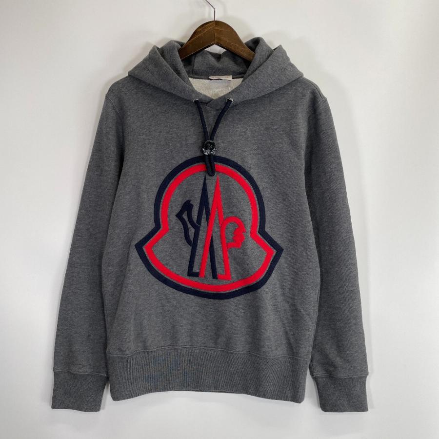 MONCLER（モンクレール） 20AW グレー MAGLIA ビッグロゴ プルオーバー 