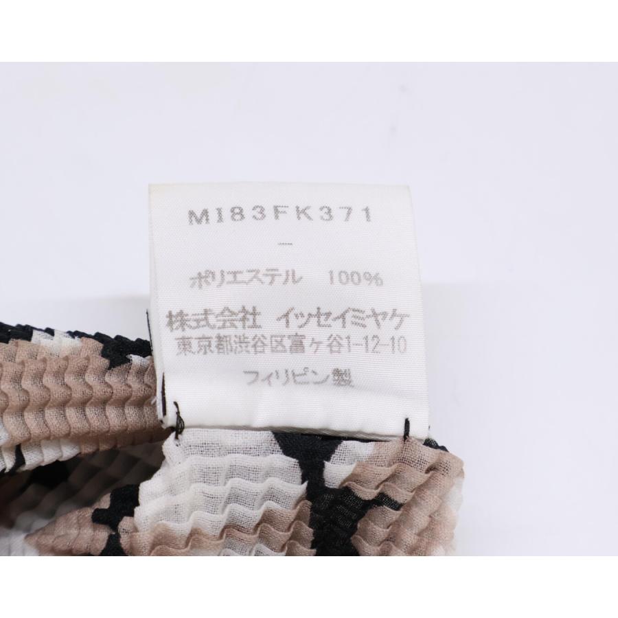 MeISSEYMIYAKE ミーイッセイミヤケ MI83FK371 ブラック 総柄  