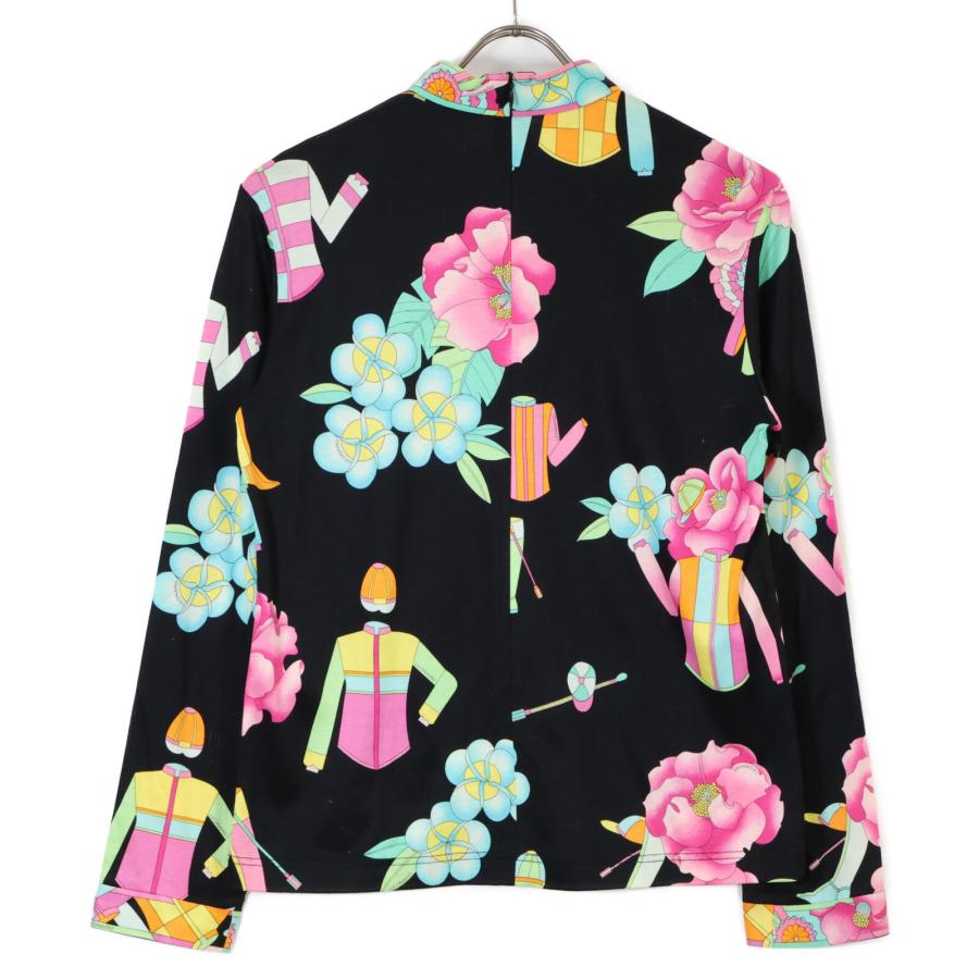 レオナール ブラック 花柄 カットソー 40