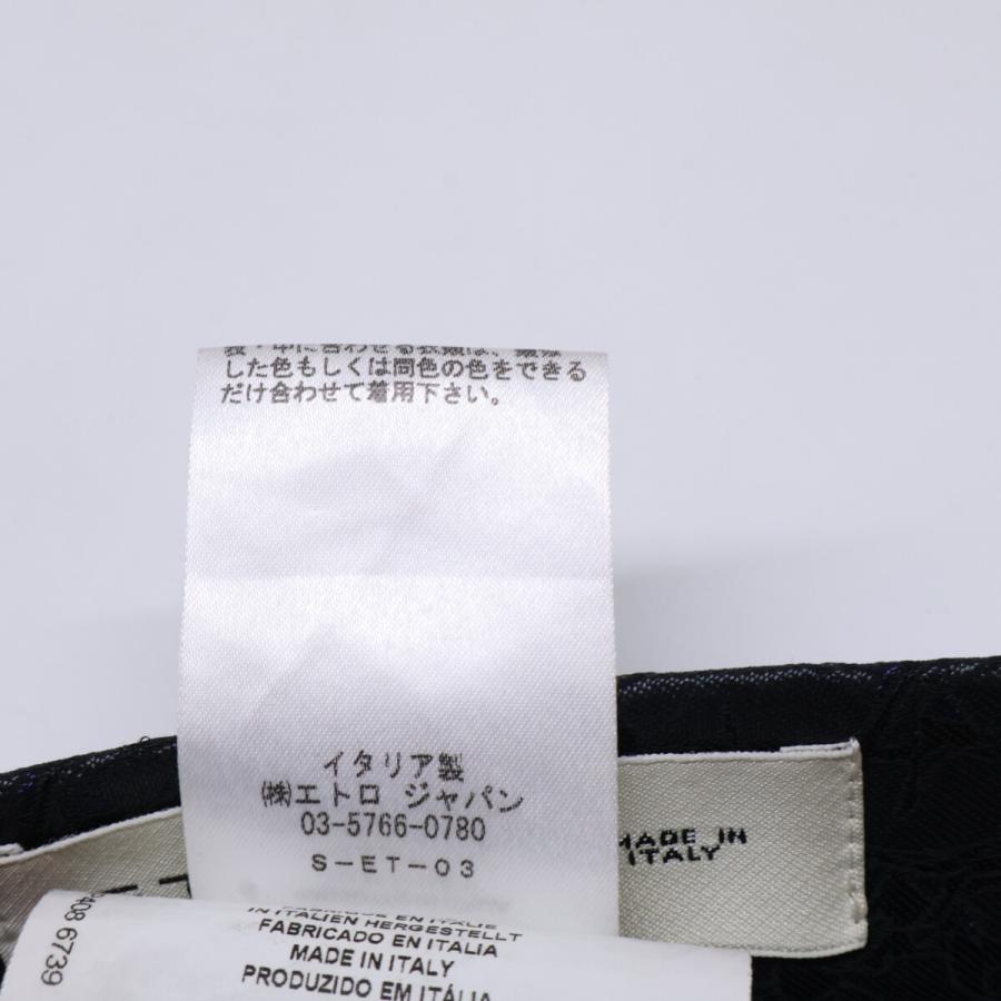 ETRO（エトロ） 国内正規/ 総柄 シルク混 ピークドラペル 2Bシングル 